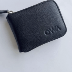 Billetera Sicilia Negra abierta interior